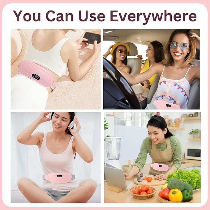 Period Cramp Relief Massager & Heating Pad