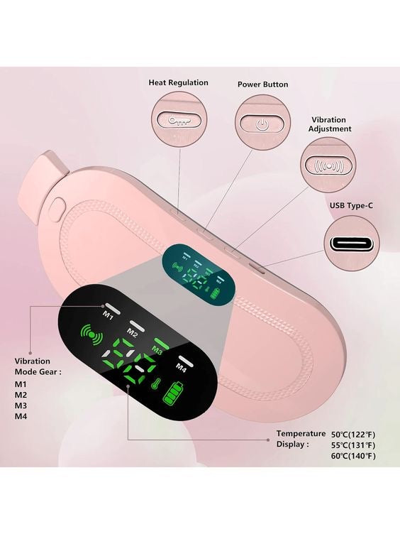 Period Cramp Relief Massager & Heating Pad